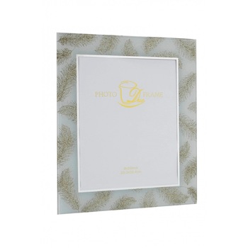 Rama foto Ivy, Duo, 28 x 33 cm, Alb/Auriu Rama foto Ivy, Duo, 28 x 33 cm, Alb/Auriu