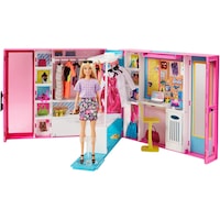 Set de joaca Barbie Garderoba de vis cu papusa inclusa si accesorii