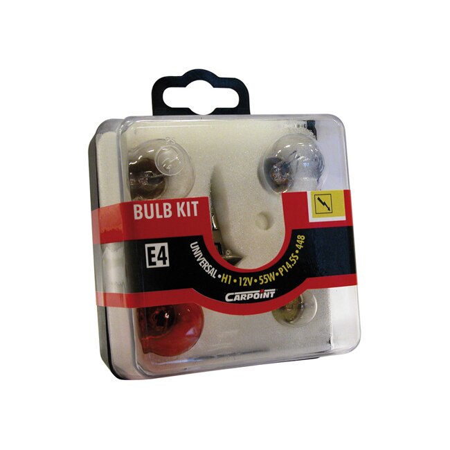 Trusa becuri auto si sigurante Carpoint, cu bec halogen H1, 12V, 55W