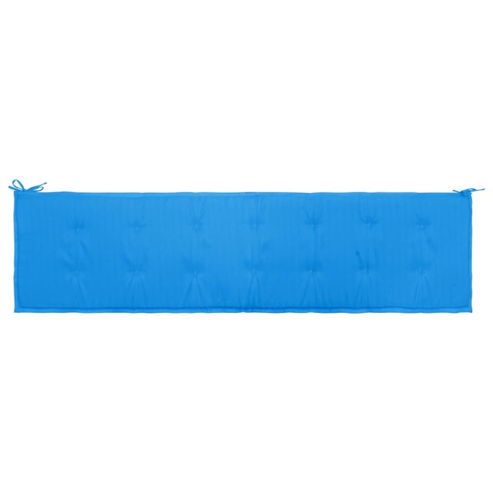 Възглавница за пейка vidaXL, 200 x 50 x 3 см, Синя