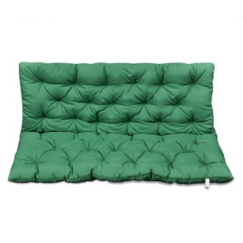 Perna pentru balansoar vidaXL, Tesatura, 120 cm, Verde Perna pentru balansoar vidaXL, Tesatura, 120 cm, Verde