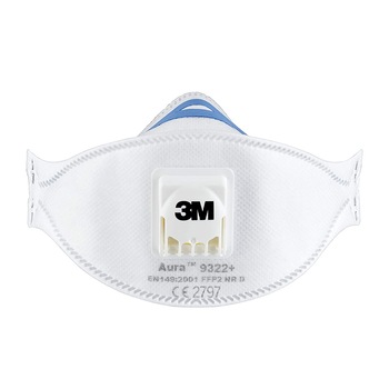 Set 10 buc masca respiratorie cu supapa 3M™ Aura™ 9322+ FFP 2 Set 10 buc masca respiratorie cu supapa 3M™ Aura™ 9322+ FFP 2