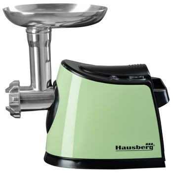 Masina de tocat Hausberg HB-3440V, Verde, 1600W, Lama din otel inoxidabil Masina de tocat Hausberg HB-3440V, Verde, 1600W, Lama din otel inoxidabil