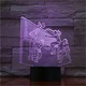 3D лампа, Led, Илюзионна, Волейбол, Променяща цвета нощна светлина