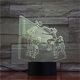 3D лампа, Led, Илюзионна, Волейбол, Променяща цвета нощна светлина