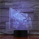 3D лампа, Led, Илюзионна, Волейбол, Променяща цвета нощна светлина