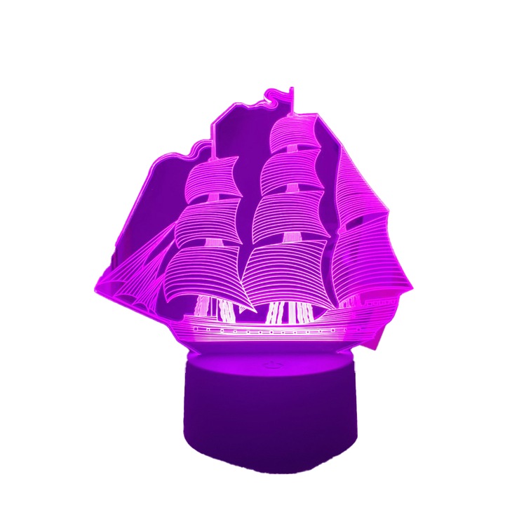 Lampa de veghe, Gaopin, 3D, Multicolor