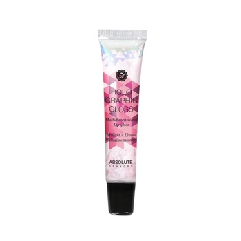 Luciu de buze cu microparticule Absolute Holographic Gloss Multidimensional 03 Pink Ice, 16ml Luciu de buze cu microparticule Absolute Holographic Gloss Multidimensional 03 Pink Ice, 16ml