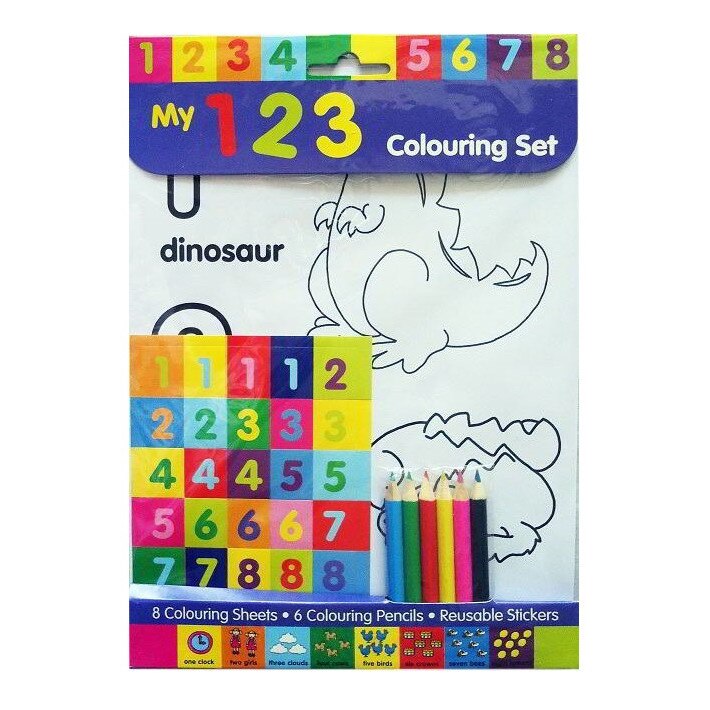 My 123 colouring set