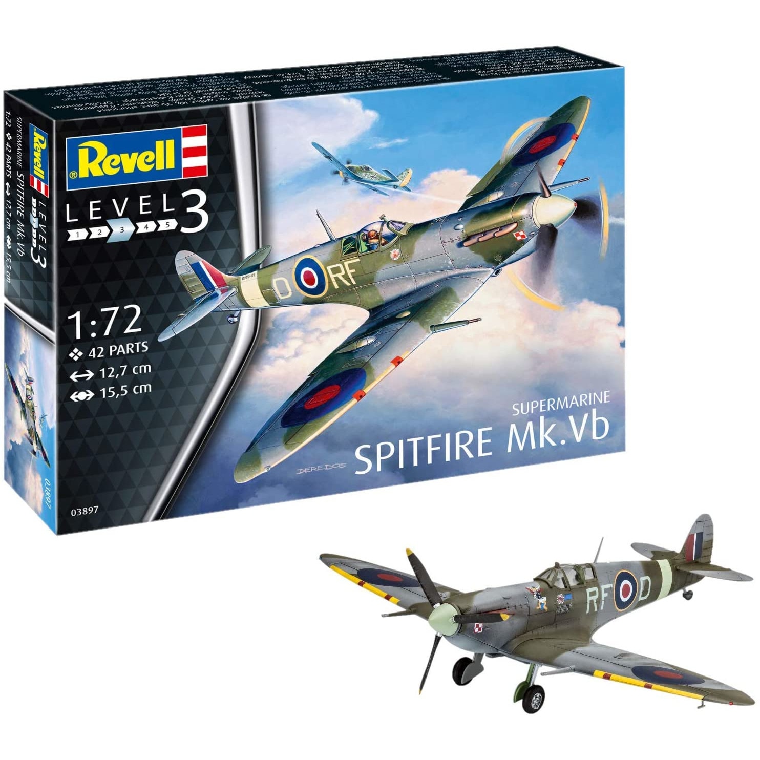 Macheta aeromodele Revell Supermarine Spitfire Mk.Vb 1:72 REV 03897