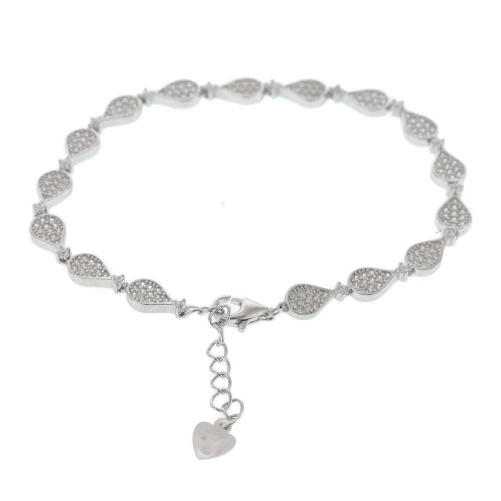 Bratara Argint Crystal Tears