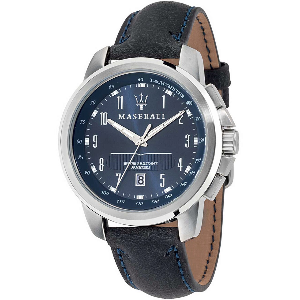 Ceas barbatesc Maserati R8851121003, Quartz, 44mm, 5ATM, Argintiu