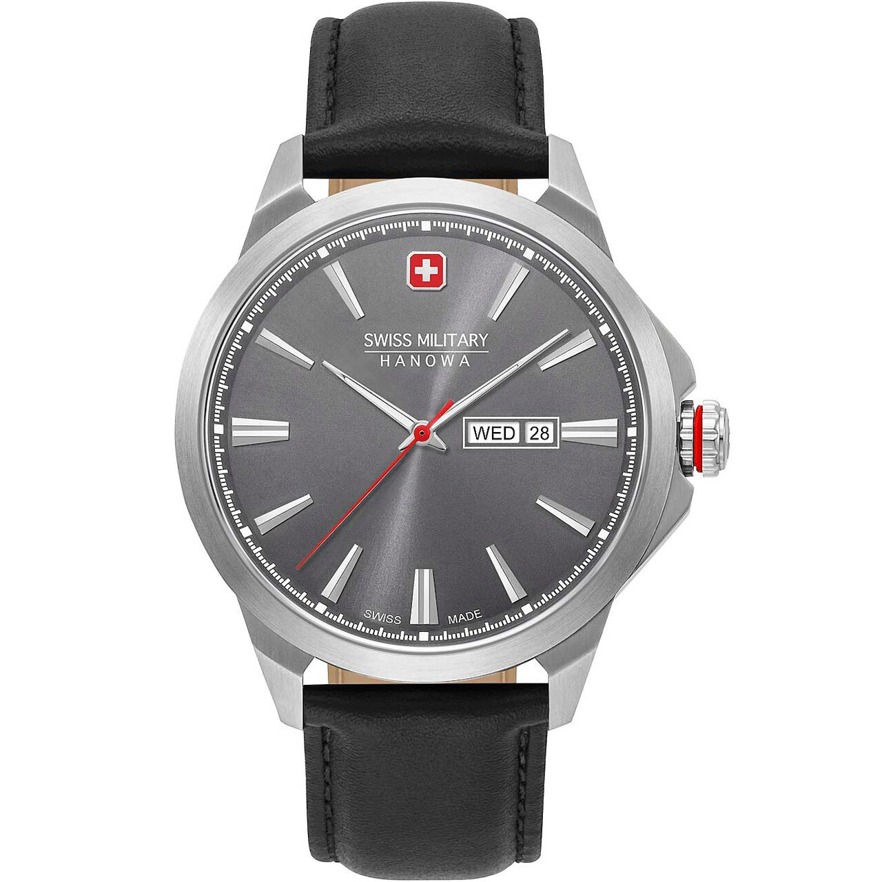 Ceas barbatesc Swiss Military 06-4346.04.009, Quartz, 45mm, 10ATM, Argintiu