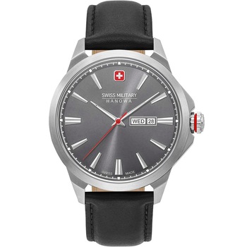 Ceas barbatesc Swiss Military 06-4346.04.009, Quartz, 45mm, 10ATM, Argintiu Ceas barbatesc Swiss Military 06-4346.04.009, Quartz, 45mm, 10ATM, Argintiu