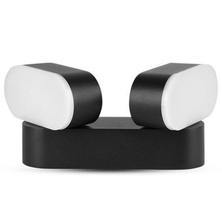 V-Tac LED проектор, 12 W, 3000 K, 1100 lm, топла светлина, черен