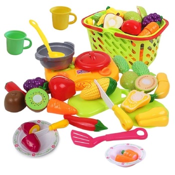 Set jucarii pentru copii cos cu fructe si legume de taiat, Super Market, 20 piese VG1010 RCO® Set jucarii pentru copii cos cu fructe si legume de taiat, Super Market, 20 piese VG1010 RCO®