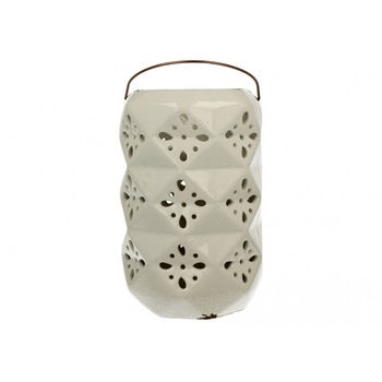 Felinar suport pentru lumanari DUO, Biaty, ceramica, Alb Felinar suport pentru lumanari DUO, Biaty, ceramica, Alb