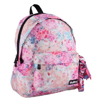 Ghiozdan, multicolor, 3 compartimente, burete pentru spate,dimensiune 32x18x44 cm + esarfa inclusa Ghiozdan, multicolor, 3 compartimente, burete pentru spate,dimensiune 32x18x44 cm + esarfa inclusa