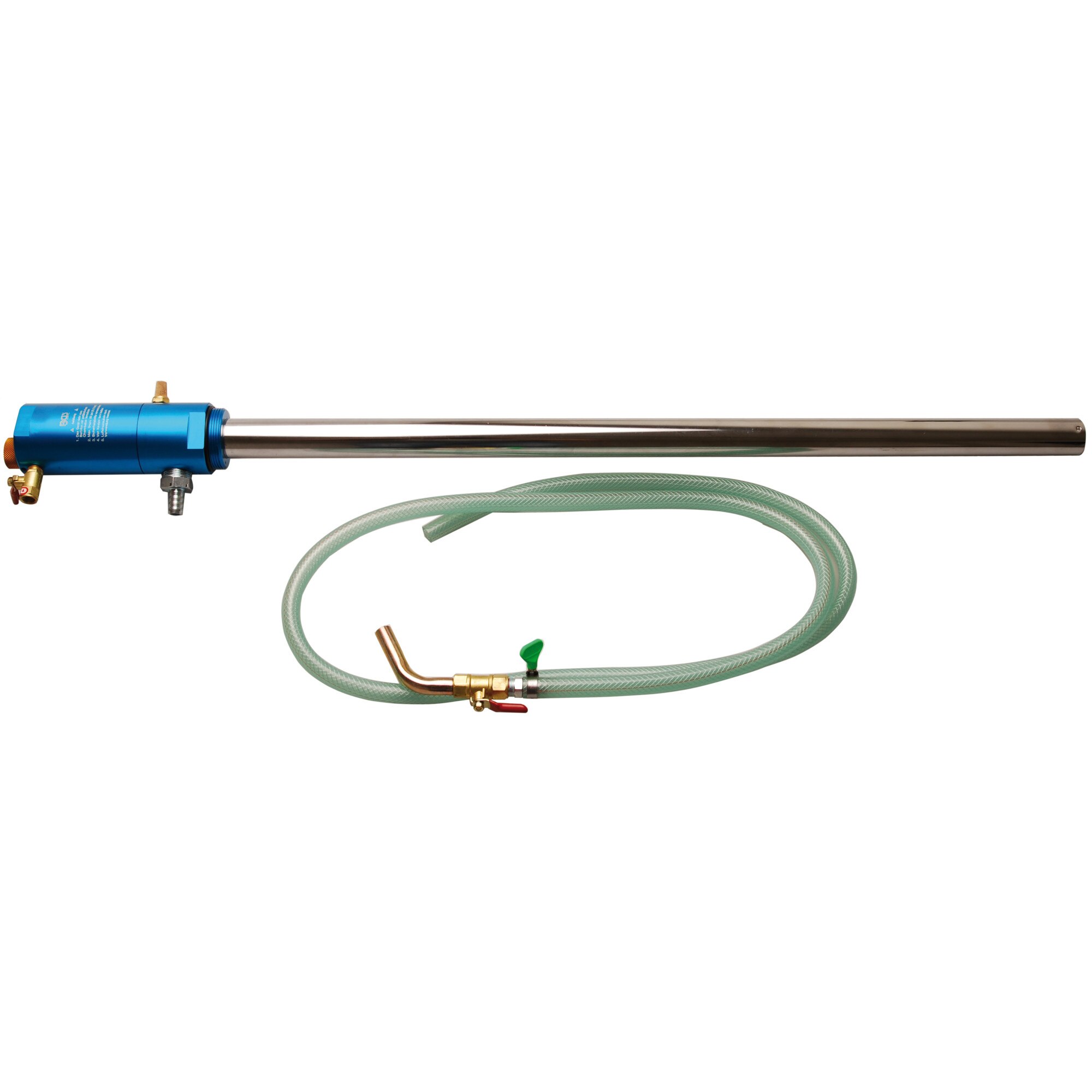 Pompa pentru transfer de ulei cu actionare pneumatica pentru butoi 200 litri, presiune de lucru 2-7bari, capacitate extractie 2-11 litri/min, vascozitate ulei 0-120