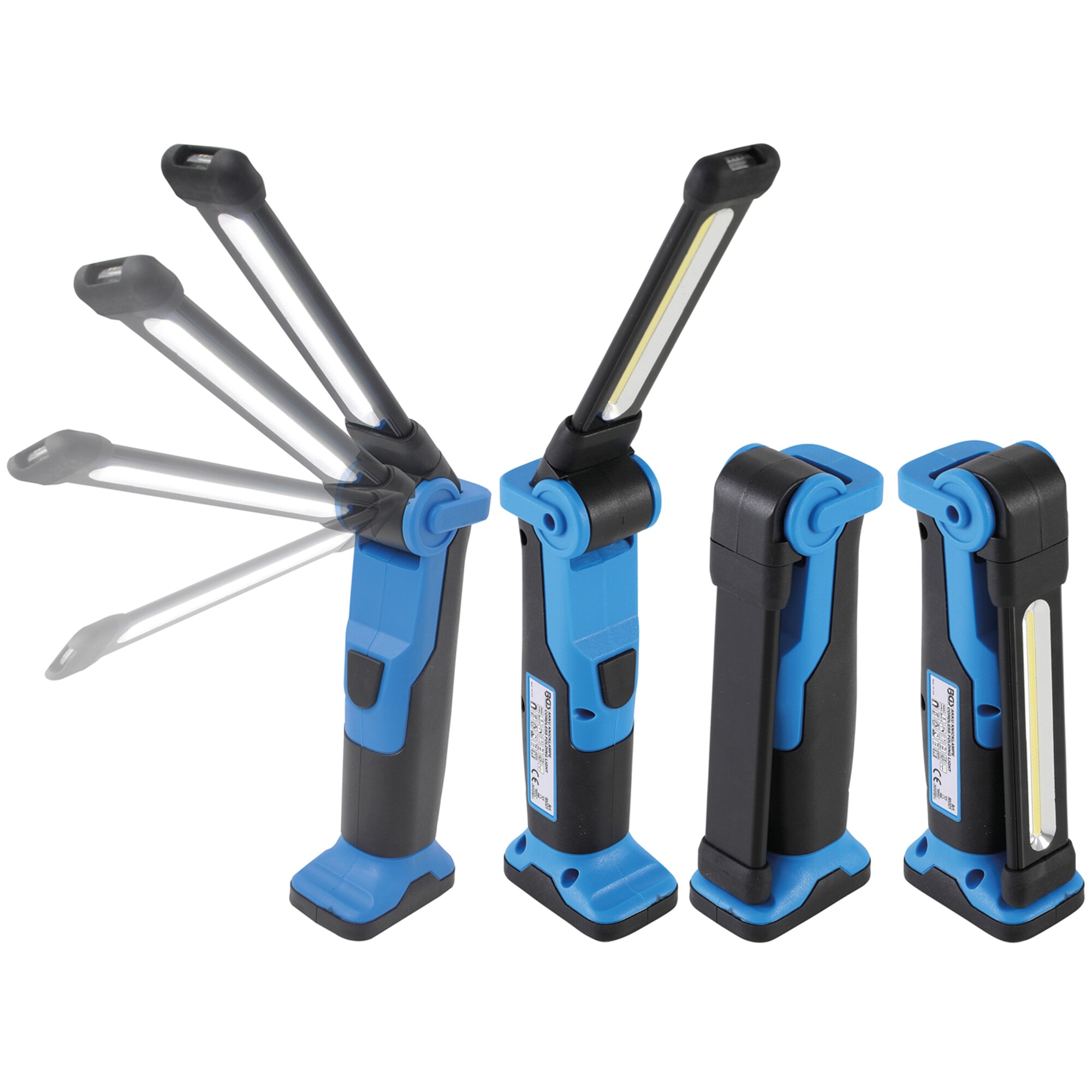 Lampa de lucru fara cablu, cu accumulator COB LED 5W, dimensiuni 185 x 69 x 45 mm, greutate 520 g, BGS 85321