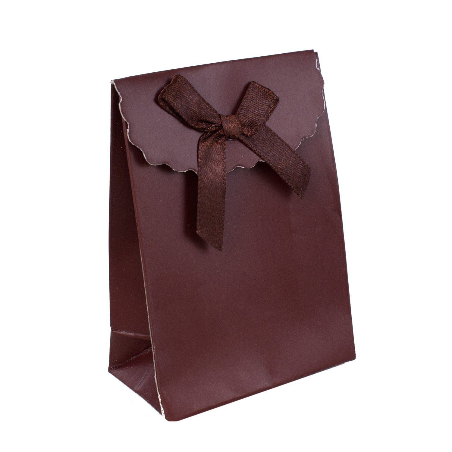 Punga cadou Pami cu fundita 10.5x7.5x4 cm, P919-164, Maro