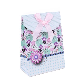 Punga cadou Pami cu fundita 10.5x7.5x4 cm, P919-165-5, Multicolor Punga cadou Pami cu fundita 10.5x7.5x4 cm, P919-165-5, Multicolor