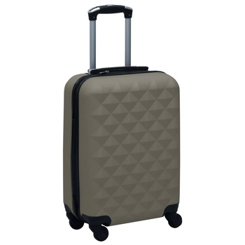 Troler voiaj cu carcasa rigida, vidaXL, Plastic, 55 x 36 x 22 cm, Antracit Troler voiaj cu carcasa rigida, vidaXL, Plastic, 55 x 36 x 22 cm, Antracit