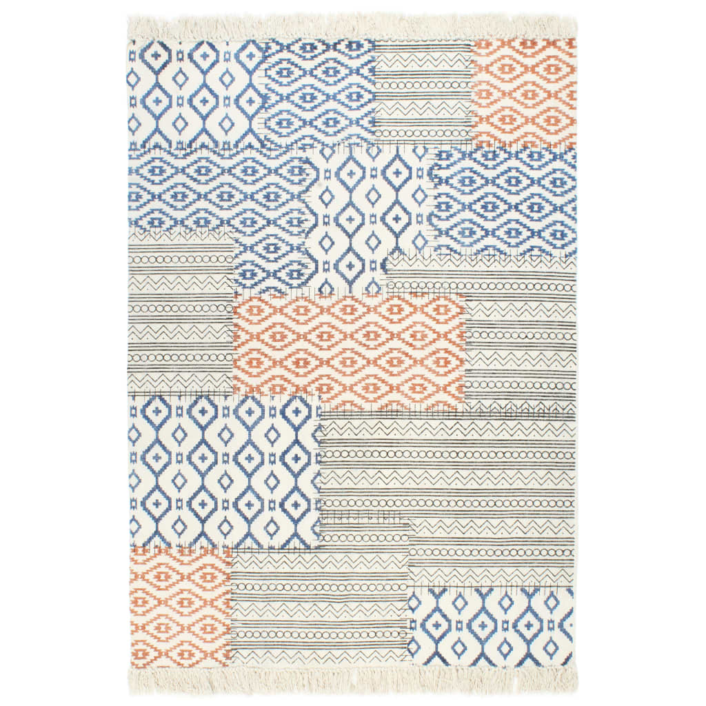 Covor Kilim tesut manual, multicolor, 120x180 cm, bumbac 287562