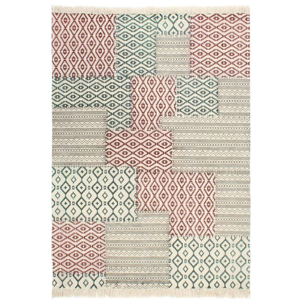Covor Kilim tesut manual, multicolor, 160 x 230 cm, bumbac 287560