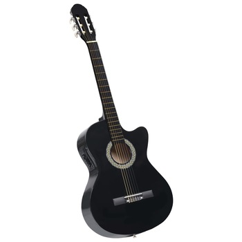Chitara acustica occidentala cu egalizator cu 6 corzi, vidaXL, 4/4 39 Chitara acustica occidentala cu egalizator cu 6 corzi, vidaXL, 4/4 39