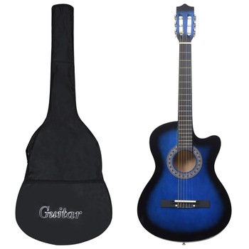 Set chitara acustica occidentala cu 12 piese, vidaXL, 38 Set chitara acustica occidentala cu 12 piese, vidaXL, 38