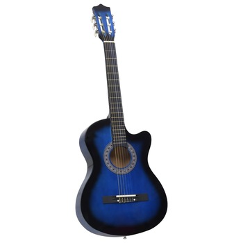 Chitara acustica occidentala cu 6 corzi, vidaXL, 38 Chitara acustica occidentala cu 6 corzi, vidaXL, 38