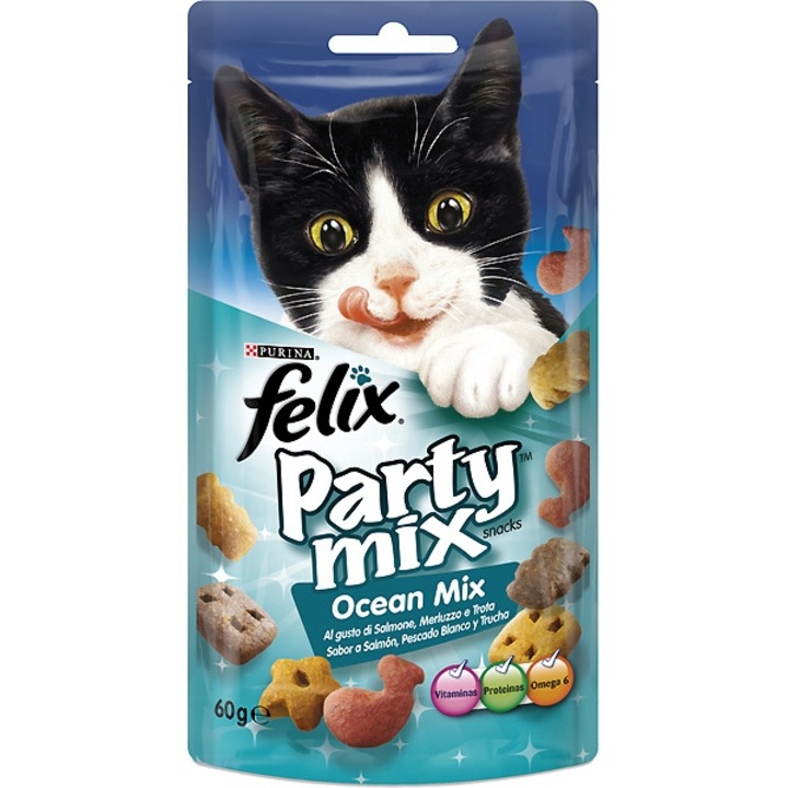 Лакомства за котки, Felix Party Mix Ocean Mix, 60 гр