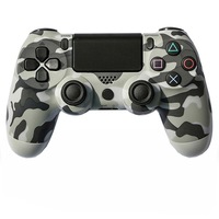 Controller Gamepad cu Fir Interfata USB pentru Playstation 4/PS4/PC Stil Camo Gri