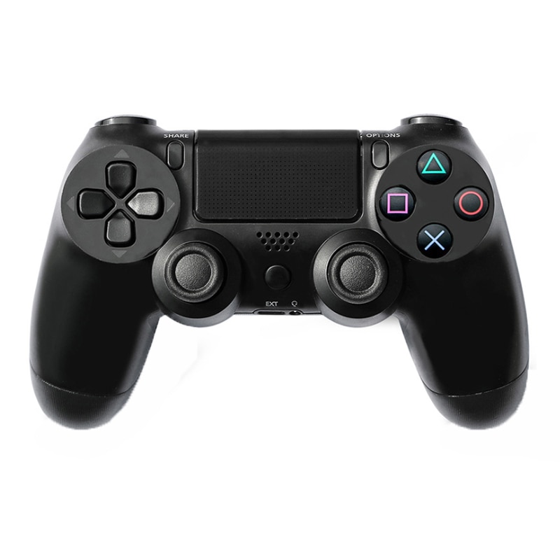 Controller Gamepad Wireless Bluetooth pentru Playstation PS4 PC Lumina LED Negru