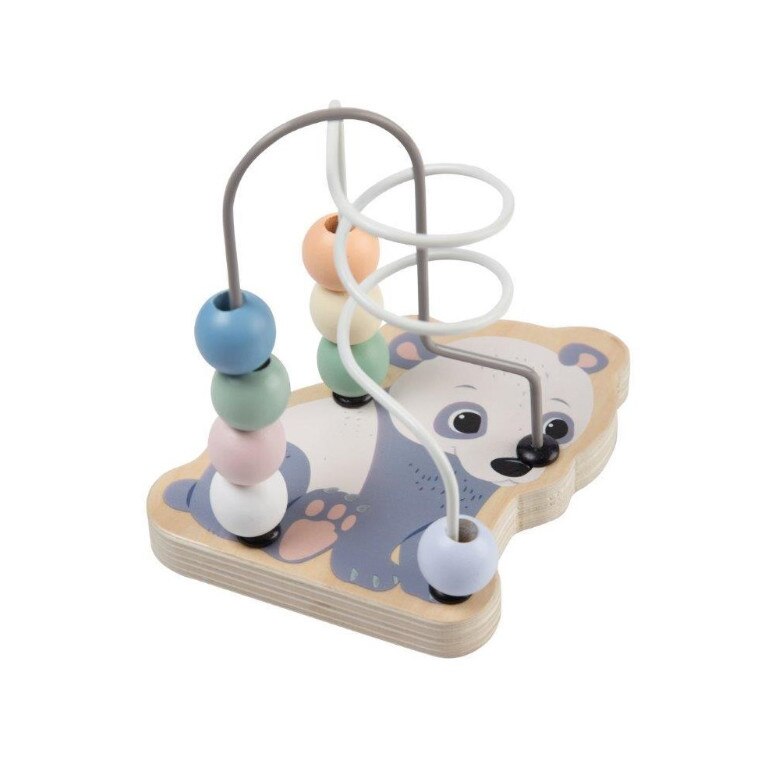 Jucarie din lemn pentru motricitate, Joueco, Panda