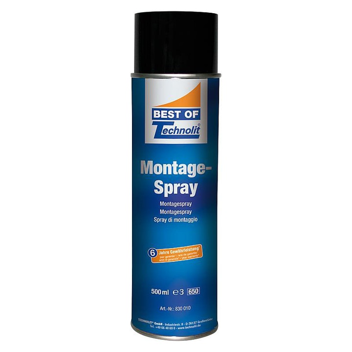 Spray lubrifiant de montaj Technolit 500 ml