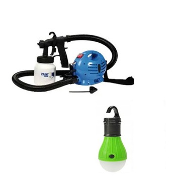 Pachet Pistol Spray ,Gaia, Paint Zoom 650w Pentru Vopsit si Zugravit + bec Camping Verde ,GAIA Pachet Pistol Spray ,Gaia, Paint Zoom 650w Pentru Vopsit si Zugravit + bec Camping Verde ,GAIA