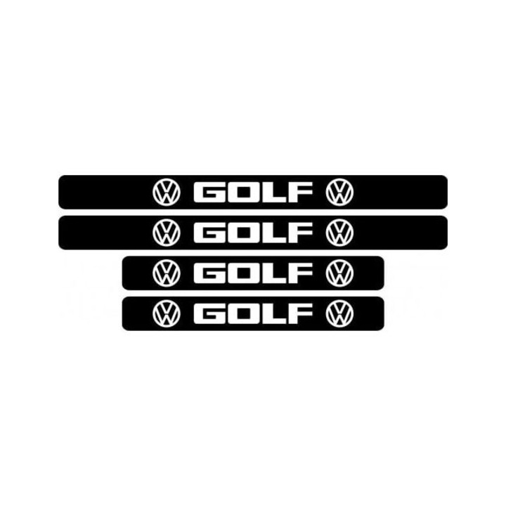 Комплект за защита на праг ORACAL VW Golf, 4 броя, Черен