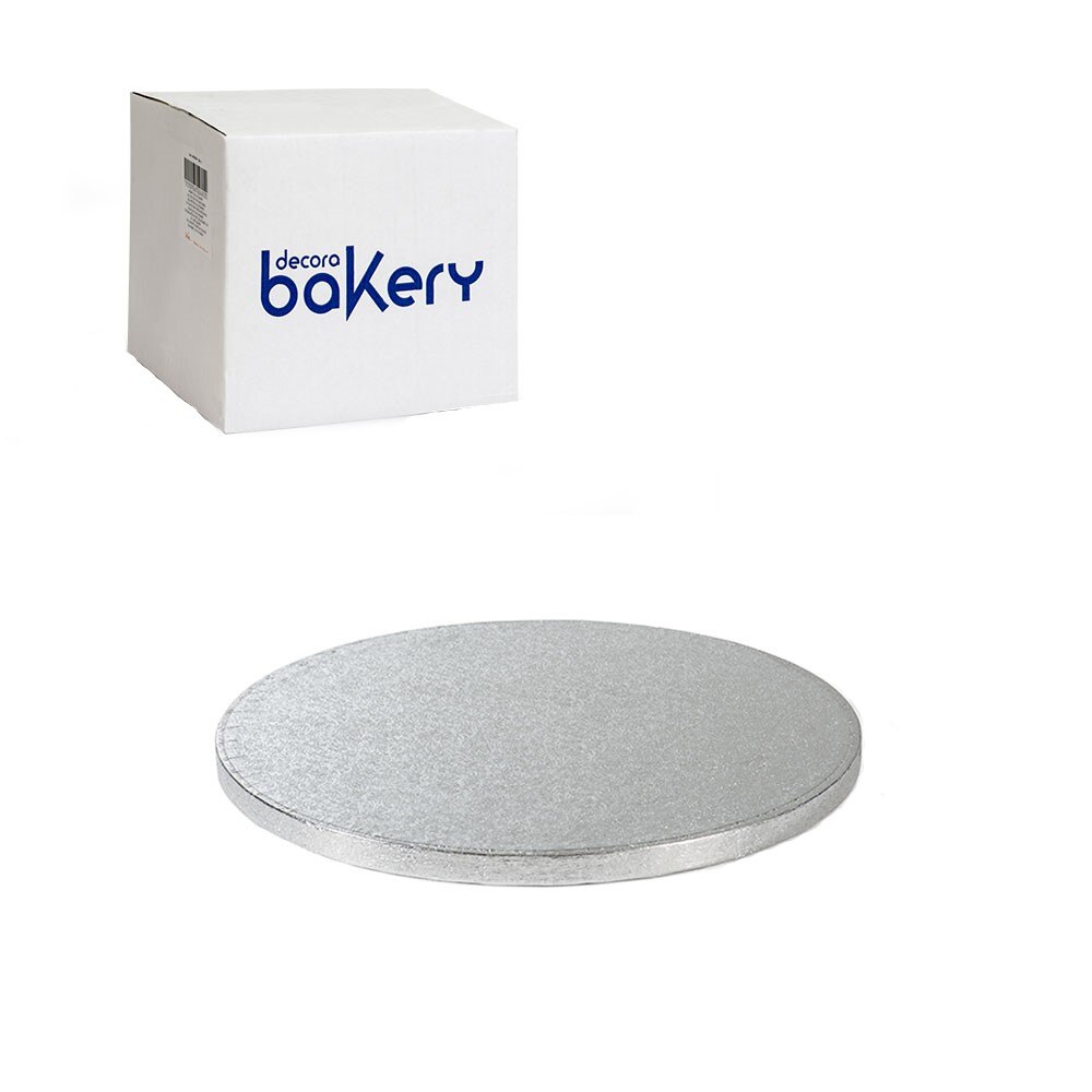 Platforme rotunde tort Bakery - Ø 36 – culoare argintiu – h1.2cm