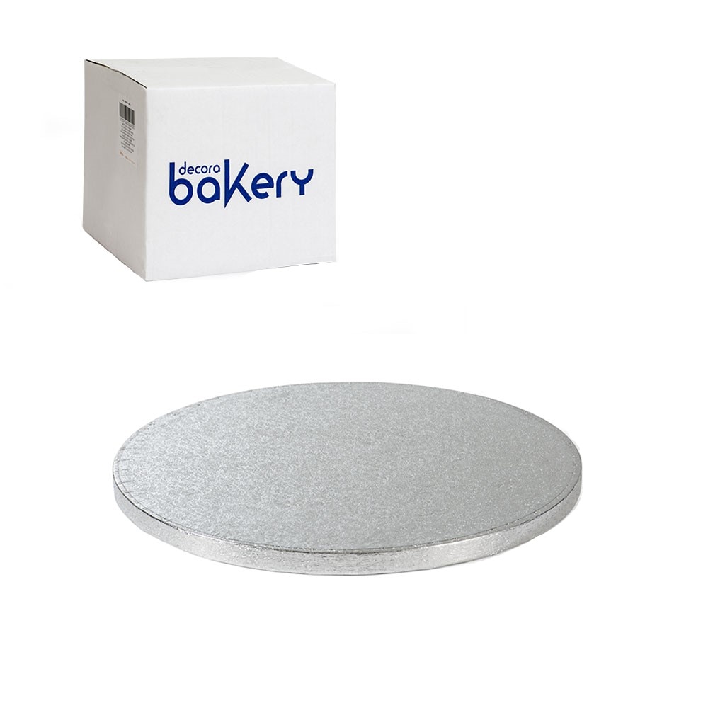 Platforme rotunde tort Bakery - Ø 40 – culoare argintiu – h1.2cm