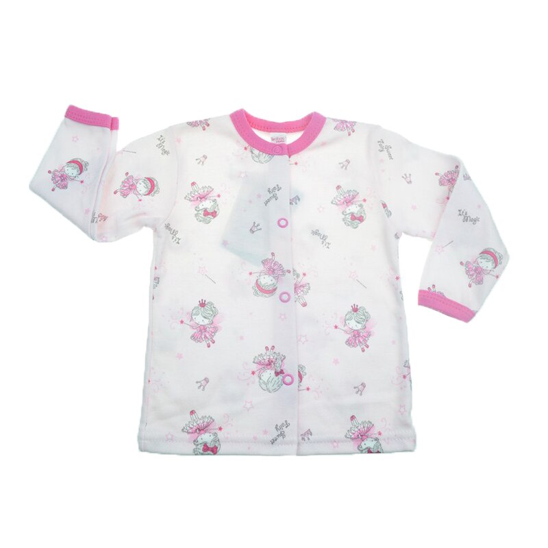 Bluza cu maneca lunga pentru fete Koala Baw 1805R, Roz, 74 cm