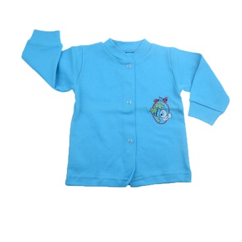 Bluza cu maneca lunga pentru baieti Pifou BBP03, Albastru, 68 cm Bluza cu maneca lunga pentru baieti Pifou BBP03, Albastru, 68 cm