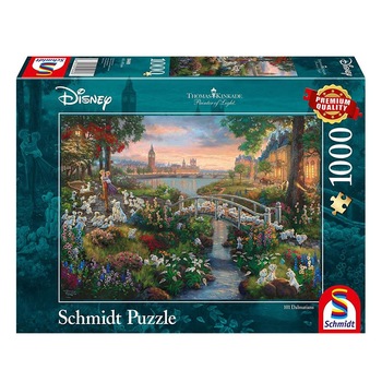 Puzzle Thomas Kinkade Disney 101 Dalmatians 1000 Piese Puzzle Thomas Kinkade Disney 101 Dalmatians 1000 Piese