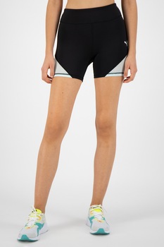 Puma, Colanti scurti pentru fitness Tight, Negru/Albastru azur Puma, Colanti scurti pentru fitness Tight, Negru/Albastru azur