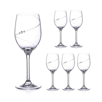 Set 6 Pahare Vin de Cristal Silhouette City Transparent cu 360 ml Set 6 Pahare Vin de Cristal Silhouette City Transparent cu 360 ml