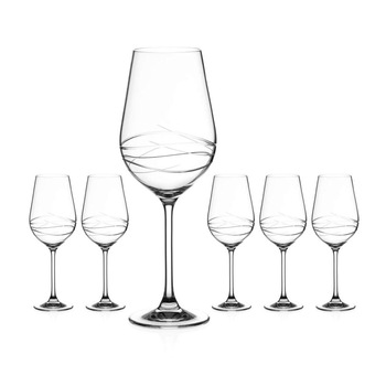 Set 6 Pahare pentru Vin din Cristal Venice 470 ml Set 6 Pahare pentru Vin din Cristal Venice 470 ml