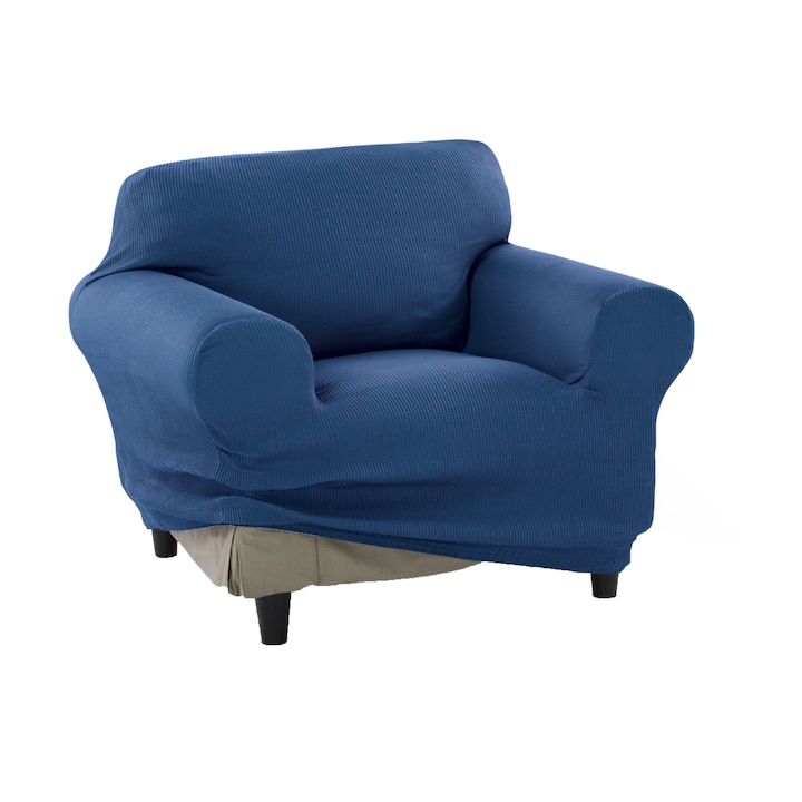 Kring Nairobi Huzat fotelre, 70-110 cm között, 60% pamut + 35% poliészter + 5% elasztán, Kék
