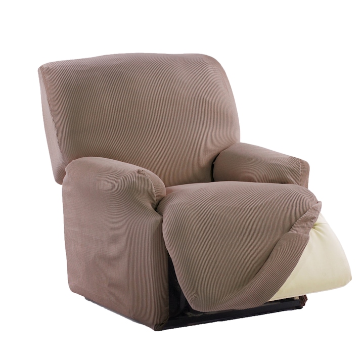Kring Nairobi Huzat mechanikus fotelre, 70-110 cm között, 60% pamut + 35% poliészter + 5% elasztán, Cappuccino