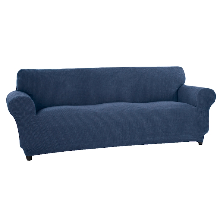 Kring Brilliante 3 személyes kanapéhuzat, 180-220 cm között, 60% pamut + 35% poliészter + 5% elasztán, Kék
